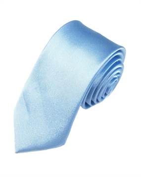 Køb fest slips i fed lys blå farve